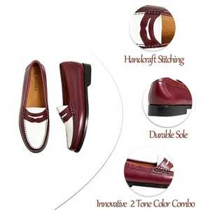 Choozii - Mocasines de Piel de Primera Calidad para Hombre, Color Marrón y Blanco, Estilo Casual para Conducir - Product Image 4