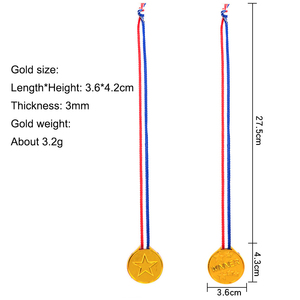 Médaille de sport en plastique pour enfants, haute qualité, prix bas, jouets pour enfants, médailles d'or de natation/course à pied - Product Image 4