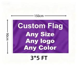 Banderas Publicitarias Personalizadas para Exteriores al por Mayor, Impresión a Doble Cara Disponible, Banderas Promocionales Personalizadas de Cualquier Tamaño para Eventos - Product Image 1