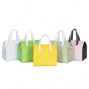 Bolsa de Reparto de Comida No Tejida con Capa de Aislamiento de Papel de Aluminio, Bolsa Térmica con Logotipo Personalizado, Ecológica - Product Image 1