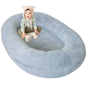 Handmade Plush Human Dog Bed Luxury New Super Large Dog Bed Removable Cover Fluffy Pet Furniture Plush Kid Furniture