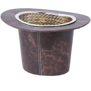 Meilleur vendeur seau à glace à bière en métal en forme de chapeau nouvelle vaisselle de bar pour vin/bouteilles stockage vin/bouteilles refroidissement glace tenant baignoire - Product Image 1