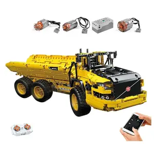 Moule roi 17010 <span class=keywords><strong>camion</strong></span> à <span class=keywords><strong>benne</strong></span> basculante électrique voitures high-tech jouets APP RC blocs de construction motorisés briques jouets éducatifs pour les enfants - Product Image 1