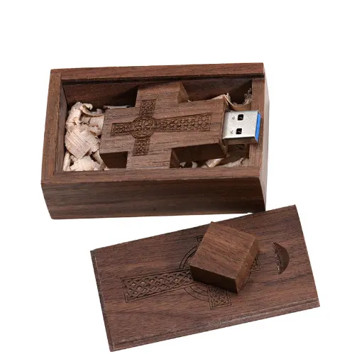 1GB-64GB di legno croce memoria Flash USB