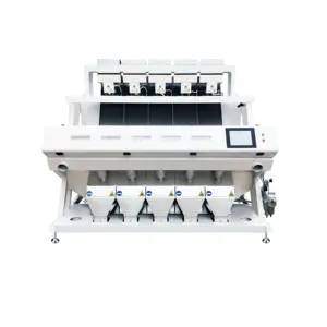 SAN HE ZHONG Crashed Plastic Color Sorter 5 Slots Color Sorter 448 para Flocos de Plástico e Grânulo Plástico