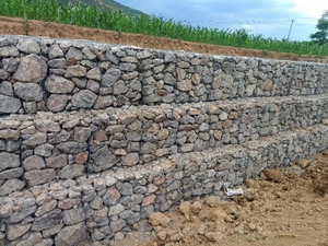 Gabions galvanisés robustes à triple torsion, maille de gabion 3x1x1, boîte de gabion pour bords de rivière - Product Image 6
