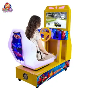 2023 HD LCD Coin Operated Electric Kids Outrun Simulator Arcade Video Games Racing Car Machine For Sales