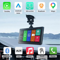 Android IOS CarPlay 1080P 4K Monitor Cámara trasera Sistema de seguridad Pantalla táctil de 7 pulgadas Coche HD Espejo retroviso