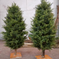 Arbre artificiel personnalisable et durable en cèdre, cyprès ou pin - Léger, écologique, haute simulation, plus de 1,5 m de haut, idéal pour Pâques et appartement