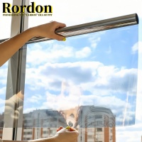 Film d'Isolation Thermique et de Protection de l'Intimité pour Bâtiment, Film Miroir Argenté Réfléchissant Décoratif pour Vitrages et Fenêtres