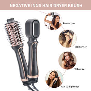 Escova de Ar Quente PRITECH com Cabeçotes Destacáveis Secadoras de Cabelo Escova Secadora Volumizadora 1200w Secador de Cabelo em Uma Etapa - Product Image 2