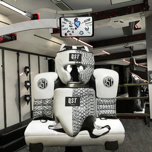 Nouvel ensemble de boxe professionnel sur mesure : Gants de frappe, protège-tête, protège-glandes en cuir véritable, durable et respirant – Tout inclus - Product Image 3