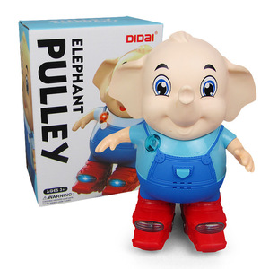 Giocattolo elettrico della ragazza di ballo dell'elefante del <span class=keywords><strong>robot</strong></span> di pattinaggio leggero di musica di camminata rotante del fumetto di vendita calda - Product Image 4