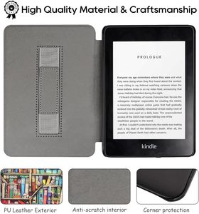 Funda Personalizada para <span class=keywords><strong>Kindle</strong></span> de 6 Pulgadas 2024 2022 (11.ª Generación) con Correa de Mano C2V2L3, Cubierta Protectora Magnética Trasera - Product Image 6