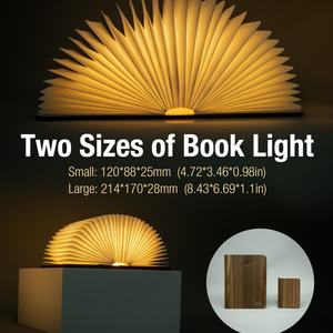 Productos Populares para Comercio 2025, Lámpara de Libro Plegable de Papel con Luz Nocturna LED USB Recargable de Madera, Regalos Corporativos - Product Image 6