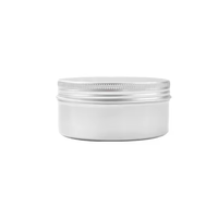 Pot cosmétique rond en aluminium argenté, emballage métallique en aluminium, boîte en fer blanc 5g 10g 15g 30g 50g 60g 100g 120g 150g 200g