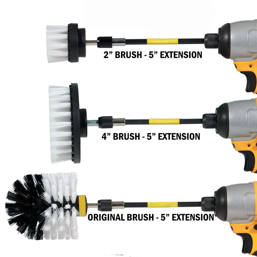 2"/3.5"/4" Drill Cleaning Brush Set For Car / Household