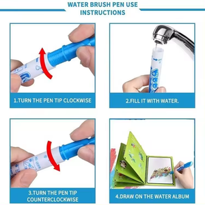 <span class=keywords><strong>Livre</strong></span> de coloriage à l'eau magique personnalisé pour enfants <span class=keywords><strong>Livre</strong></span> de peinture en carton réutilisable avec dessin magique - Product Image 6