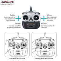 Radiolink F450 Kit de Quadricoptère DIY ARF RTF à Assembler avec Contrôleur de Vol MINI PIX et Émetteur T8FB Récepteur R8FM