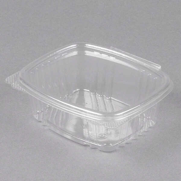 Clear Higned Deli Containers - 12oz PET Clamshell Packaging