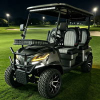 Voiturette de golf électrique tout-terrain 4 places 72V au lithium avec moteur 7,5KW et suspension renforcée