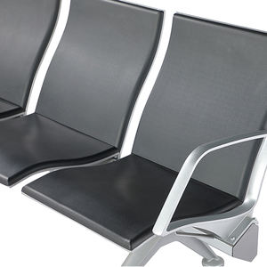 Banc d'attente public extérieur moderne de haute qualité Mingle à 3 places avec accoudoirs en cuir PU - Product Image 5