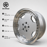 Jante en alliage multi-rayons à déport profond usinée argentée Dw Wheel 17 pouces 5x112 pour Mercedes – Fournisseur OEM ODM en gros