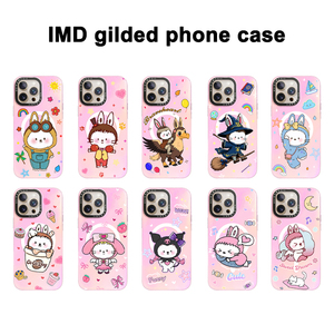 2025 New IMD mạ Vàng Craft trường hợp đối với iPhone 17 không khí với lung linh Vàng kết thúc cá nhân đồ họa trường hợp điện thoại cho <span class=keywords><strong>Apple</strong></span> Bìa - Product Image 6