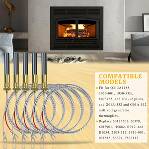 Sensor de Temperatura para Chimenea de Gas, Termopila de 750 mv para Chimenea/Freidora de Gas/Horno - Product Image 4