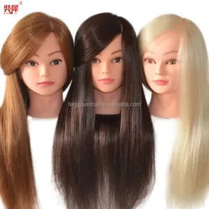 Nuevo Producto FENGYUAN Cabeza de Maniquí para Prácticas de Peluquería con Cabello <span class=keywords><strong>Largo</strong></span> de 51 cm, Cabello Sintético 100% Liso - Product Image 3