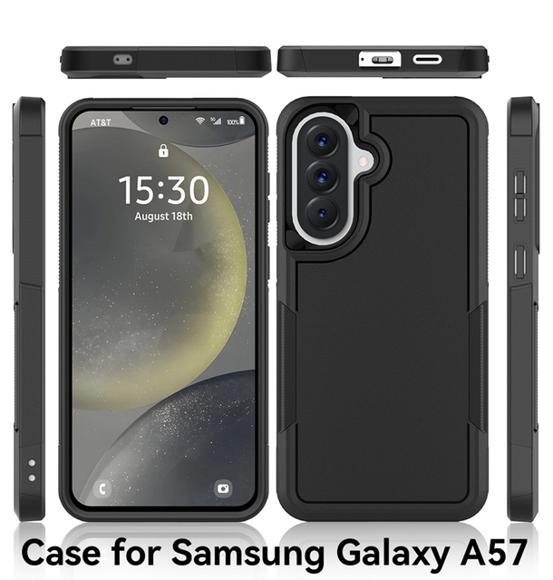 Armor Shockproof Case Dual Layer Mobile Phone Cover for Samsung Galaxy A57 Hybrid Armor PC TPU Back Cover Case