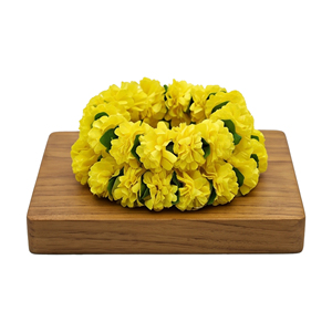 Guirnalda de Flores Artificiales de Caléndula Amarilla y Roja, Decoración Floral Colgante para Bodas, Festivales, Templos y Decoración del Hogar - Product Image 3