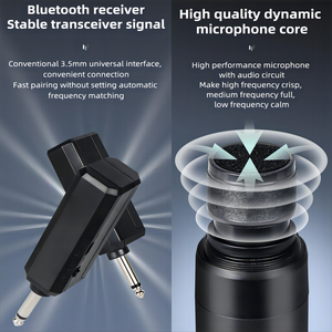 Microphone dynamique sans fil professionnel 4 canaux OEM Vocal <span class=keywords><strong>SM</strong></span> <span class=keywords><strong>58</strong></span> UHF pour KTV église discours karaoké - Product Image 4