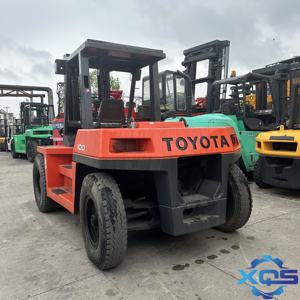 Máquina de alta calidad Venta caliente Casi 95% Nuevo Japón Hecho TOYOTA100 Carretilla elevadora usada <span class=keywords><strong>10T</strong></span> <span class=keywords><strong>Toyota</strong></span> Carretilla elevadora en buenas condiciones - Product Image 2