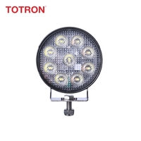 Feux de travail LED ronds étanches blancs 12V 24V 4x4 tout-terrain pour camion, bateau, tracteur