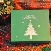 Boîte cadeau rigide en kraft brun pour Noël, avec fermeture magnétique et gaufrage, en matériaux recyclés, idéale pour les fiançailles des garçons d'honneur