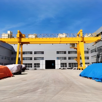 Grue de portique pour tunnelling de 200 tonnes, hauteur de levage de 15 m et portée de 33 m, avec réducteur de moteur PLC pour chemins de fer, ports et mines
