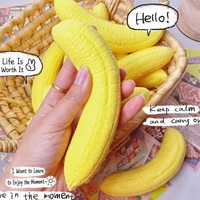Jouet Squishy en forme de banane à récupération lente, en PU souple et moelleux, anti-stress, pour enfants et adultes, modèle Zhejiang Sw-05