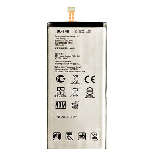 3.87V 3500mAh BL-T48 Battery for LG STYLO 6 LM-Q730MM Mobile Phone Battery