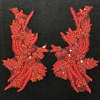 PE071 Applique de ceinture de corsage de mariage en strass perlé de cristal coloré populaire pour robe de mariée