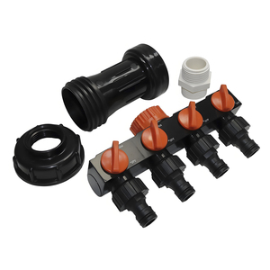 Collecteur d'irrigation à 4 sorties pour baril <span class=keywords><strong>de</strong></span> <span class=keywords><strong>pluie</strong></span>, 50 pièces, adaptateur IBC avec vannes d'arrêt indépendantes - Product Image 6