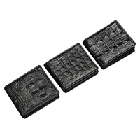 Dompet kulit buaya kustom kulit asli kualitas tinggi indah dompet panas bahan bagus untuk pria