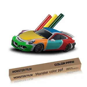 Monster Film Self-repair Anti-yellowing Anti-scratch Color Ppf Tpu 7.5mil 5*50FT Color Ppf Body Tpu Ppf Roll For Cars Tpu Vinyl