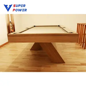 Mesa de billar de madera dura de roble, alta calidad, 7 pies, 8 pies, 9 pies, estilo americano, moderna, a la venta