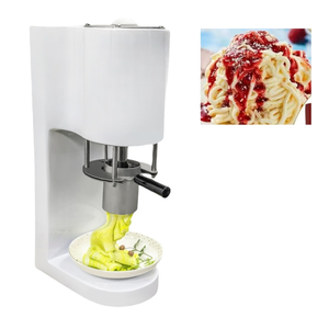 Machine à glaces et sorbets professionnelle de comptoir, en acier inoxydable, pour la préparation de gelato et de crème glacée en forme de spaghetti et de pâtes, pour usage en restaurant. - Product Image 6