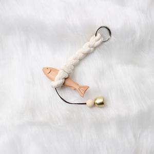 جودة عالية خشب الزان منحوت واقعي جرس باب السمك قابل للتخصيص جديد الخشب الصلب الديكور هدية ديي مدخل شنقا زخرفة - Product Image 4