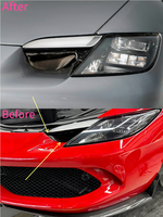 Pour Ferrari 296 – Kit carrosserie en fibre de carbone sèche style OEM avec prises d'air latérales de phare et entrée d'air avant du pare-chocs