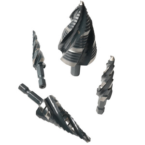 Foret étagé en acier rapide HSS4341 en acier inoxydable, foret pagode polyvalent avec alésoir à quatre rainures - Product Image 2