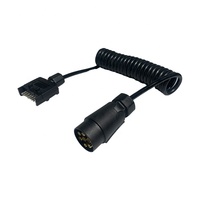 Autone TC232S 12V / Pin Euro vers Aus Kit de fil en spirale de remorque avec gaine en TPU Câble 3M et prises
