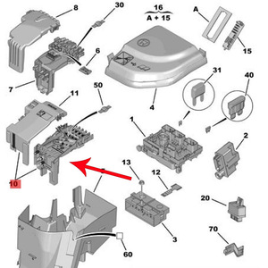 Unité de gestion de batterie <span class=keywords><strong>Peugeot</strong></span> 308 <span class=keywords><strong>3008</strong></span> OE 6500GR, Pièces de rechange pour protection de contrôle de puissance du véhicule - Product Image 3